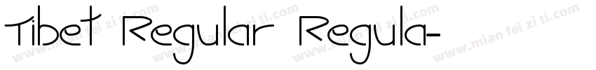 Tibet Regular Regula字体转换